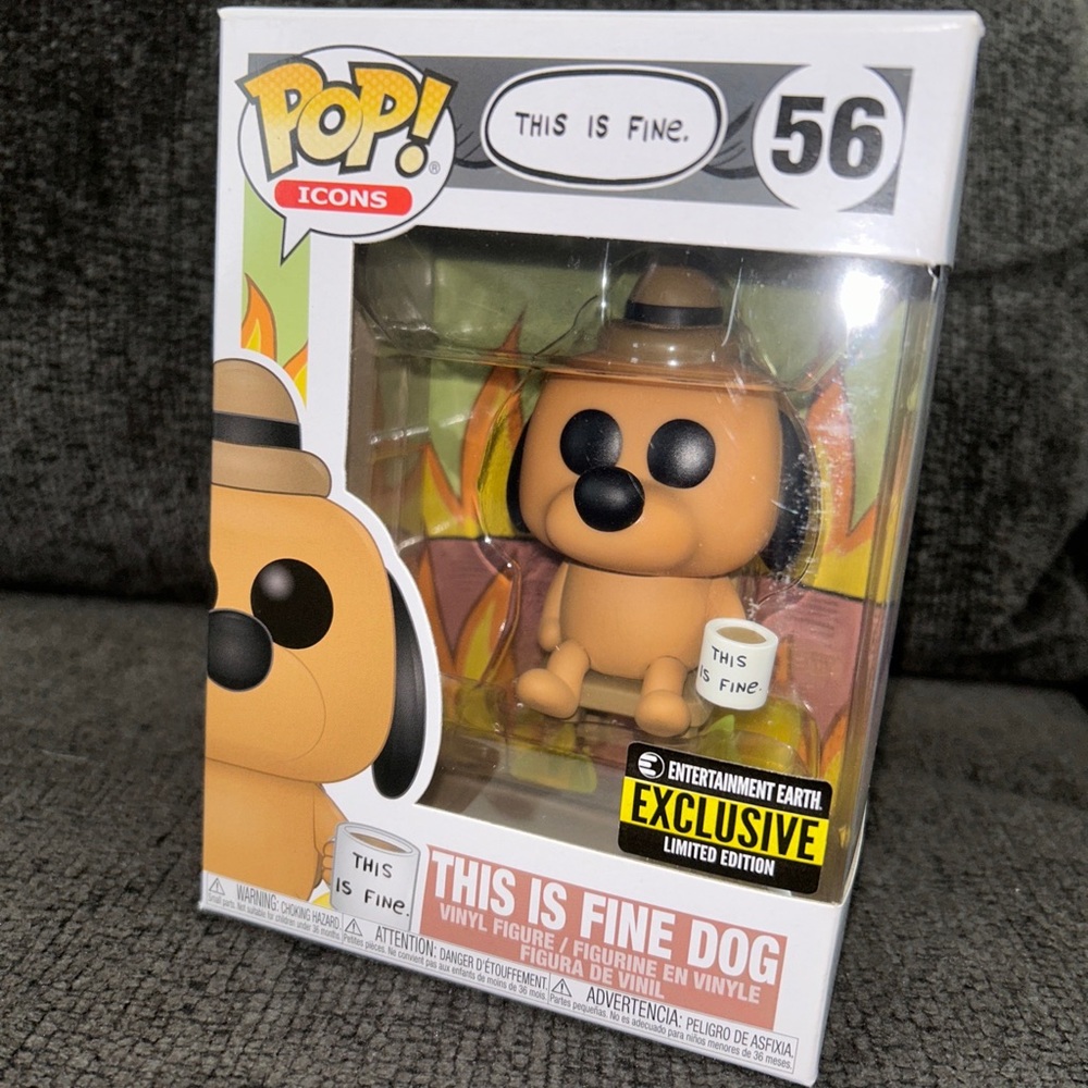 This is Fine Dog Pop! Vinyl Figure - Entertainment Earth Exclusive